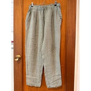 Karamel‎ made in Italy linen Olive green pants